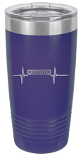 Load image into Gallery viewer, XJ Jeep Grill Heartbeat Laser Engraved Tumbler (Etched)
