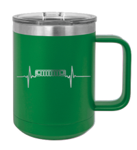 Load image into Gallery viewer, ZJ Heartbeat Grill Laser Engraved Mug (Etched)
