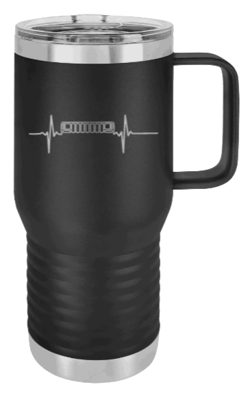 ZJ Heartbeat Grill Laser Engraved Mug (Etched)