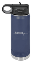 Load image into Gallery viewer, ZJ Jeep Grill Heartbeat Laser Engraved Water Bottle (Etched)
