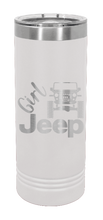 Load image into Gallery viewer, Girl Jeep TJ Laser Engraved Skinny Tumbler (Etched)
