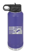 Load image into Gallery viewer, Jeep Flag 2 Laser Engraved Water Bottle (Etched)
