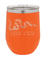 Load image into Gallery viewer, Join Or Die Laser Engraved Wine Tumbler (Etched)
