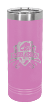 Load image into Gallery viewer, Bass with Customizable Banner Laser Engraved Skinny Tumbler (Etched)

