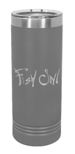 Load image into Gallery viewer, Fish On Laser Engraved Skinny Tumbler (Etched)
