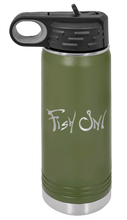 Load image into Gallery viewer, Fish On Laser Engraved Water Bottle (Etched)
