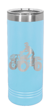 Load image into Gallery viewer, 4Wheeler Laser Engraved Skinny Tumbler (Etched)

