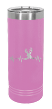 Load image into Gallery viewer, Deer Heartbeat Laser Engraved Skinny Tumbler (Etched)

