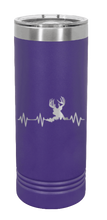 Load image into Gallery viewer, Deer Heartbeat Laser Engraved Skinny Tumbler (Etched)
