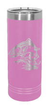 Load image into Gallery viewer, Salmon Jumping Laser Engraved Skinny Tumbler (Etched)
