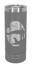 Load image into Gallery viewer, Hunter With Dog Laser Engraved Skinny Tumbler (Etched)
