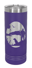 Load image into Gallery viewer, Hunter With Dog Laser Engraved Skinny Tumbler (Etched)
