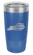 Load image into Gallery viewer, Kentucky State American Flag Laser Engraved Tumbler (Etched)
