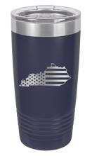 Load image into Gallery viewer, Kentucky State American Flag Laser Engraved Tumbler (Etched)
