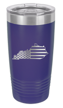 Load image into Gallery viewer, Kentucky State American Flag Laser Engraved Tumbler (Etched)
