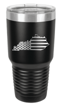 Load image into Gallery viewer, Kentucky State American Flag Laser Engraved Tumbler (Etched)
