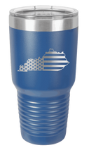 Load image into Gallery viewer, Kentucky State American Flag Laser Engraved Tumbler (Etched)
