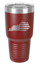 Load image into Gallery viewer, Kentucky State American Flag Laser Engraved Tumbler (Etched)
