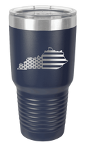 Load image into Gallery viewer, Kentucky State American Flag Laser Engraved Tumbler (Etched)
