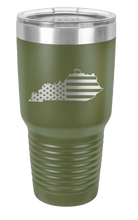 Load image into Gallery viewer, Kentucky State American Flag Laser Engraved Tumbler (Etched)
