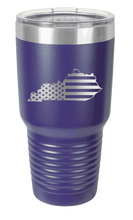 Load image into Gallery viewer, Kentucky State American Flag Laser Engraved Tumbler (Etched)
