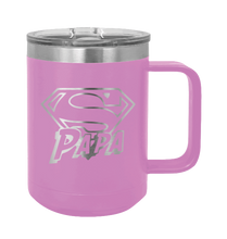 Load image into Gallery viewer, Super Papa - Customizable Laser Engraved Mug (Etched)
