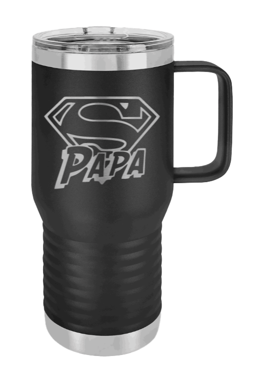 Super Papa - Customizable Laser Engraved Mug (Etched)
