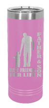 Load image into Gallery viewer, Father and Son Best Friends For Life Laser Engraved Skinny Tumbler (Etched)
