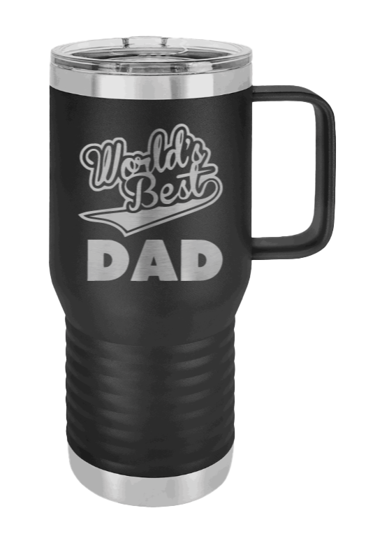 World's Best Dad - Customizable Laser Engraved Mug (Etched)