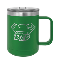 Load image into Gallery viewer, Super Dad - Customizable Laser Engraved Mug (Etched)
