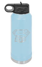 Load image into Gallery viewer, Super Dad - Customizable Laser Engraved Water Bottle (Etched)
