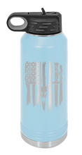 Load image into Gallery viewer, Deer Flag 2 Laser Engraved Water Bottle (Etched)
