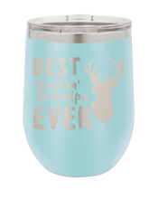 Load image into Gallery viewer, Best Buckin&#39; Grandpa Laser Engraved Wine Tumbler (Etched)
