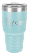 Load image into Gallery viewer, Fish On Laser Engraved Tumbler (Etched)
