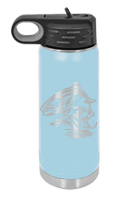 Load image into Gallery viewer, Salmon Jumping Laser Engraved Water Bottle (Etched)
