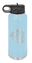 Load image into Gallery viewer, Salmon Jumping Laser Engraved Water Bottle (Etched)
