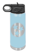 Load image into Gallery viewer, Tennessee Tri-Star Laser Engraved Water Bottle (Etched)

