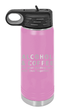 Load image into Gallery viewer, Alcohol and Coffee  The Glue Holding This Sh*t Show Together  Laser Engraved Water Bottle (Etched)
