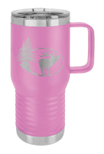 Load image into Gallery viewer, Elk and Trees Laser Engraved Mug (Etched)
