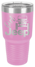 Load image into Gallery viewer, Girl Jeep CJ Laser Engraved Tumbler (Etched)
