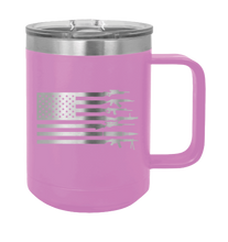 Load image into Gallery viewer, Gun Flag Laser Engraved Mug (Etched)
