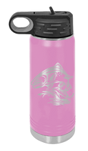 Load image into Gallery viewer, Salmon Jumping Laser Engraved Water Bottle (Etched)
