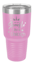 Load image into Gallery viewer, Sparkle Like a Unicorn Laser Engraved Tumbler (Etched)
