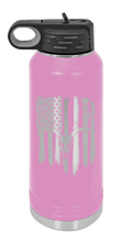 Load image into Gallery viewer, Deer Flag 2 Laser Engraved Water Bottle (Etched)
