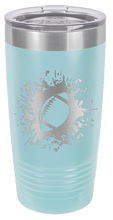 Load image into Gallery viewer, Football Laser Engraved Tumbler (Etched)
