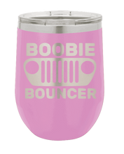 Load image into Gallery viewer, Boobie Bouncer Laser Engraved Wine Tumbler (Etched)
