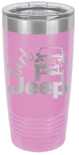 Load image into Gallery viewer, Girl Jeep JK Laser Engraved Tumbler (Etched)
