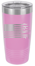 Load image into Gallery viewer, Gun Flag Laser Engraved Tumbler (Etched)
