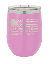 Load image into Gallery viewer, National Guard Flag Laser Engraved Wine Tumbler (Etched)
