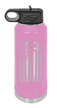 Load image into Gallery viewer, Stand for the Flag Kneel for the Cross Laser Engraved Water Bottle (Etched)
